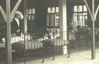 Balcony for open air treatment at Wingfield Orthopaedic Hospital in about 1922